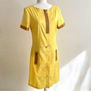 Blacky Dress Berlin Midi Fitted Stylish Dress, Yellow US 10